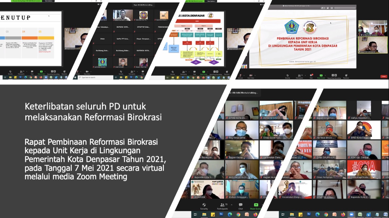 Rapat Tim Reformasi Birokrasi Kota Denpasar
