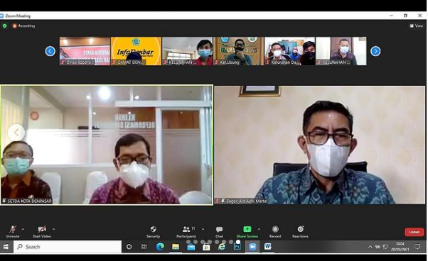 Rapat Sosialisasi Pelayanan Publik di Lingkungan Pemerintah Kota Denpasar tahun 2021